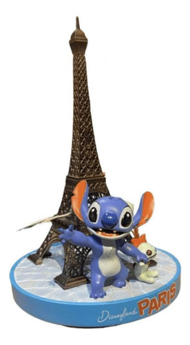 Stitch Estatua Con La Torre Eiffel Disneyland Paris Disney
