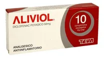 Comprar Aliviol® Diclofenac 50mg X 10 Comprimidos | Laboratorio Teva