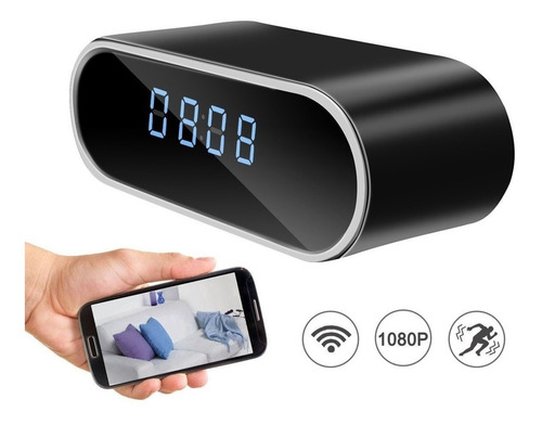 Imagen 2 de 3 de Reloj Camara Oculta Espia Con Audio Visión Nocturna Wifi