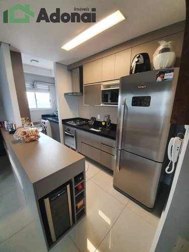 Imagem 6 de 15 de Excelente Apto 2 Dorms Sendo 1 Suite E 1 Reversível No Residencial Fatto - 1204