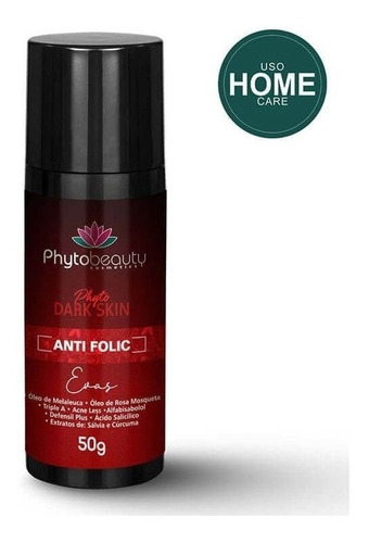 Gel Clareador Anti Foliculite Evas Dark Skin 50g Phytobeauty Tipo de pele Desenvolvido especialmente para peles negras