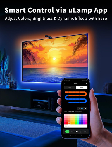 Cinta Led Inteligente Con Sincronización De Tv De 55 A 65 In
