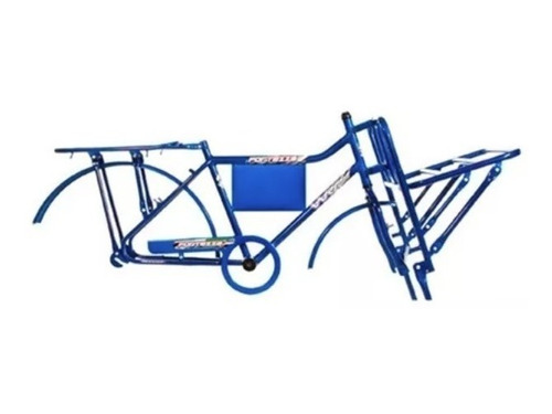 Quadro Bicicleta Carga Wrp Completo C/ Acessórios - Azul