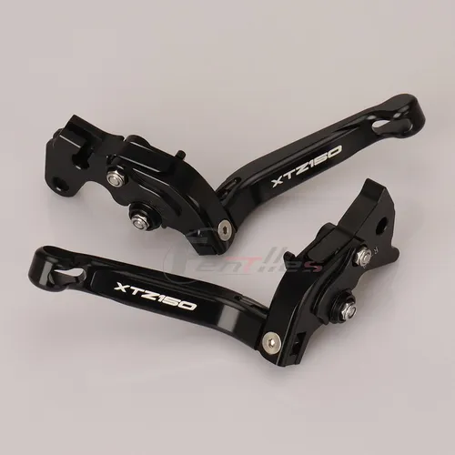 C Palancas De Aluminio Plegables Para Yamaha Xtz150, Negro