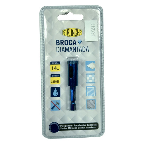 Mecha Broca Diamantada P/ Porcelanato 14mm Stronger