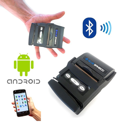 Kit C/ 5 Mini Impressora Térmica Portátil Bluetooth Android