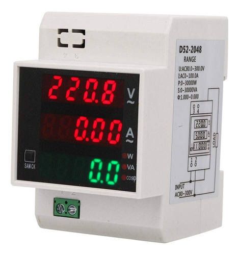 Medidor De Energia Multifunción Ac 80-300 V / 200-450v 100 A