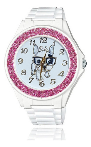Reloj Perro Bulldog Frances + Estuche Dayoshop