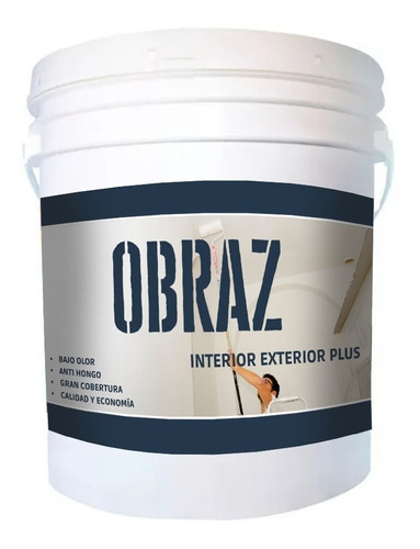 Pintura Latex Interior Exterior Plus Antihongos 20lt Obraz