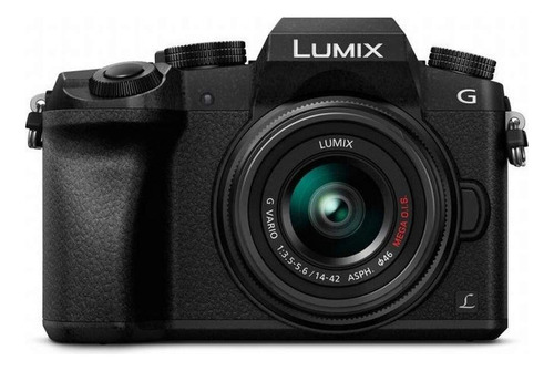 Panasonic Cámara Digital Lumix G7 4k, Con Lente Lumix G Va. Color Negro