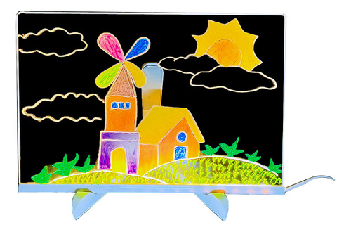 Tablero Dibujo Para Niños Tableros Mágicos Emisores Luz Led