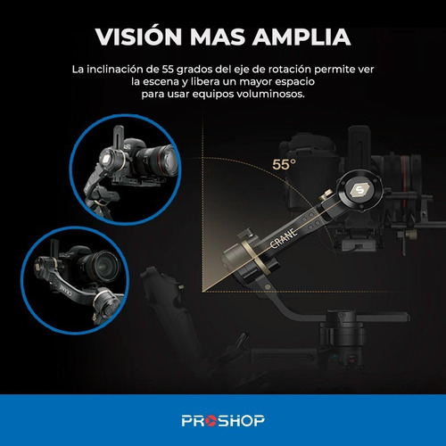 Imagen 3 de 10 de Gimbal Estabilizador Zhiyun Crane 3s Camaras 3-axis!!