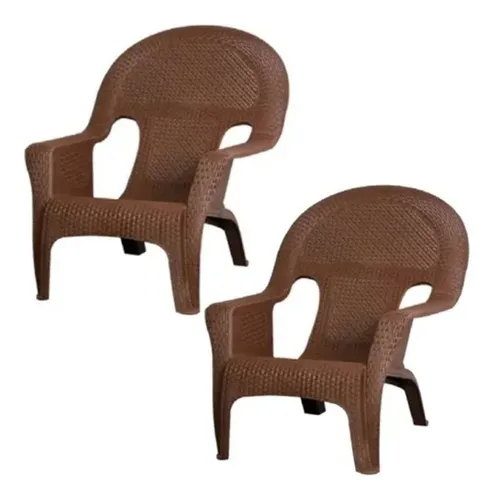 2 Cadeiras Espregui adeira Rattan Piscina Jardim Refor ado Frete