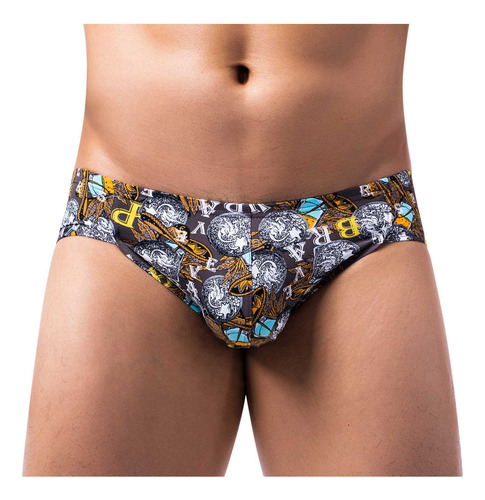 Bragas Transpirables De Cintura Baja Con Estampado Casual De