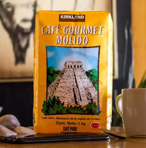 Imagen 5 de 11 de Café Gourmet Molido De Chiapas Marca Kirkland Signature 1 Kg