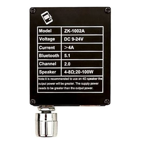 Amplificador 2x100 Watts Rms Bluetooth Usb Hifi Aux P/armar