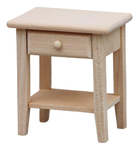 2 X 1/12 Dollhouse Night Stands Con Cajón Dollhouse Mesitas