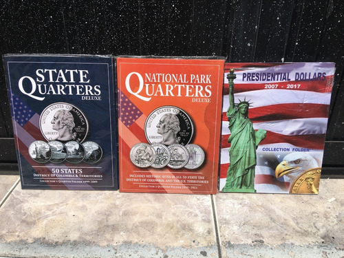 Imagen 2 de 2 de Album Para Coleccionar Las Monedas De Usa 25 Centavos 50 Cen