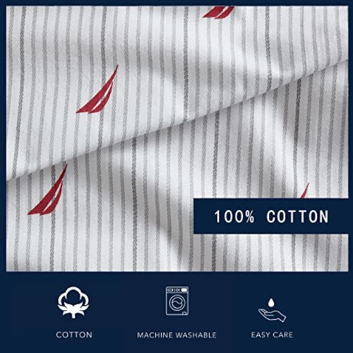Juego De Sábanas De Percal De Algodón 4 Piezas Audley Stripe