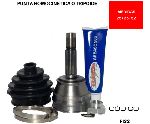 Punta Tripoide Fiat Tipo I (160) 1.9 Td Rhd 160b60 1990 1993