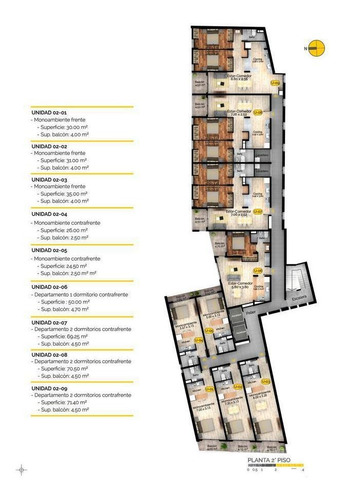 Imagen 11 de 12 de Monoambiente En Venta En Rosario