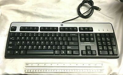 Hp Keyboard Black Silver Usb Wired Ku-0316, 434821-002 D Aac