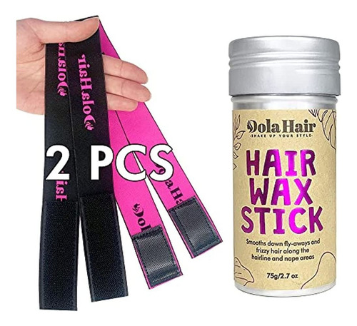 Dolahair Hair Wax Stick Con 2 Piezas De Banda De Fusión De E