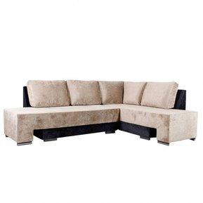 Dmuebles Seccional Aaron Mircofibra Marron/beige + Envio