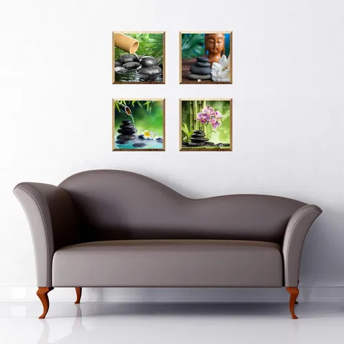 Juego De 4 Pegatinas De Vinilo 3d Removibles Pared, Dis...