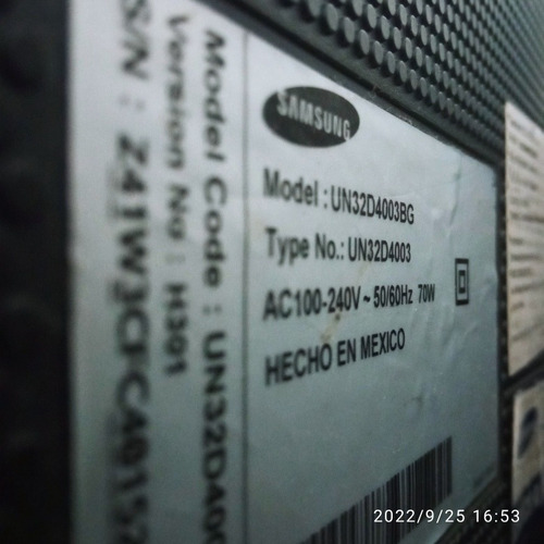Imagen 5 de 5 de Tv Samsung Led 32 Pulgadas Un32d4003bg