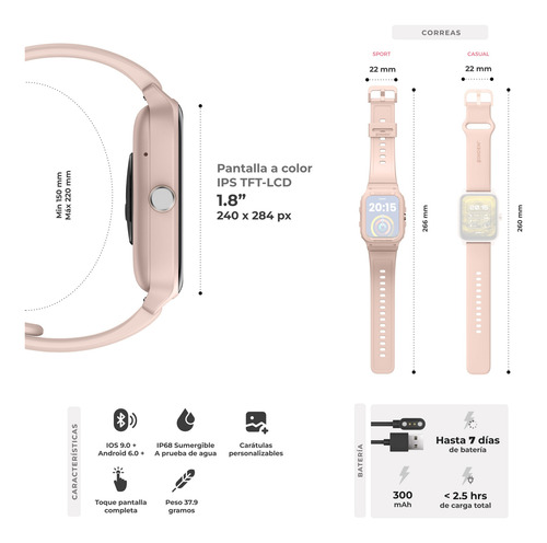 Smartwatch Binden Xtream X1 Reloj Inteligente Llamadas Alexa Pp