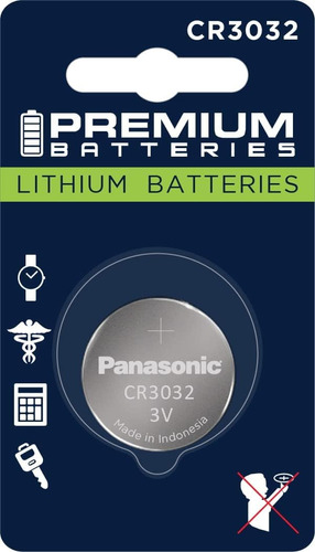 1 Bateria Pila Cr3032 Panasonic Litio Premium 3v 