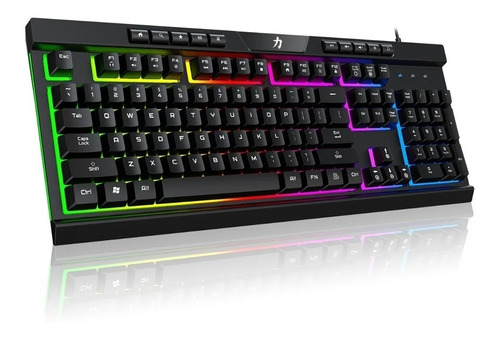 Teclado Gamer Retroiluminado Rgb Crown Mustang Deckard