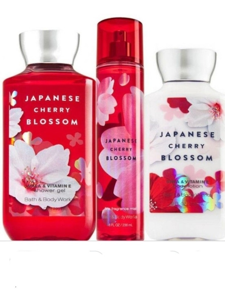 Bath And Body Works Japanese Cherry Blossom 3pz Set 100 Ori Mercado 