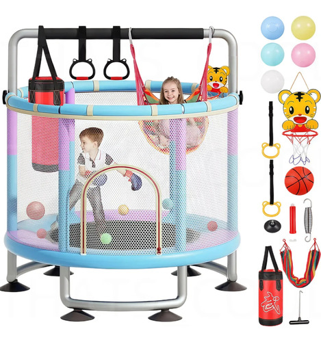 Trampolin Para Niños Tumbling Resortes Red Seguridad Trampolines Brincolines