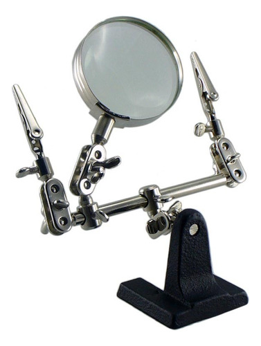 Base Tercera Mano Con Lupa Techman Ts-403