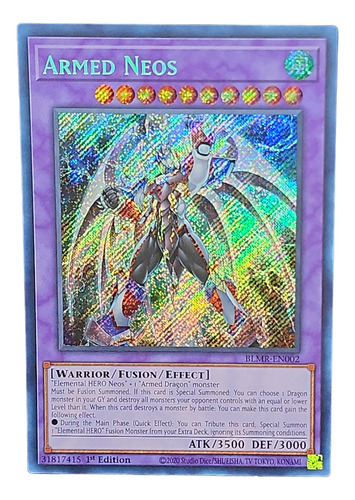 Armed Neos Carta Yugioh! Inglés Secret Rare 