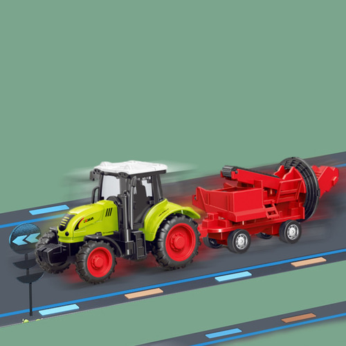 Tractor De Juguete D Farmer, Impulsado Por Fricción, Educati