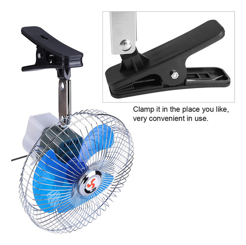 12v 25w Mini Clip Portátil Del Vehículo Auto En Los Oscilado