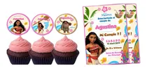Comprar Kit Imprimible Moana  Disney Candy Bar Invitación Decoración
