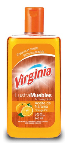 Virginia Lustramuebles Aceite De Naranja 260 Cc