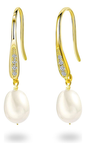 Pendientes De Gota De Perlas Con Oro Amari B0cmlqqcw3_150324