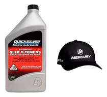 Comprar Óleo Tcw3 Quicksilver 2t Motores Popa 1 Litro + Boné Mercury