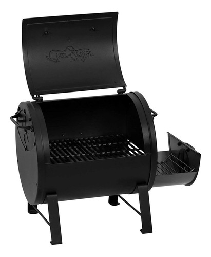 Parrilla móvil Char-Griller Side Fire Box 45.7cm de ancho 43.2cm de alto 40.6cm de profundidad negra