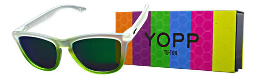 Óculos De Sol Yopp Polarizado Uv400 W Tu-ton Verde Cor da armação Transparente Cor da lente verde espelhado