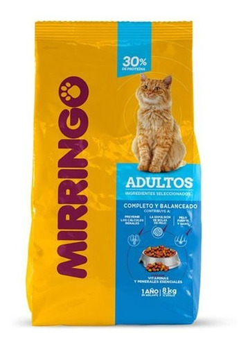 Concentrado Gatos Mirringos 8 Kilos