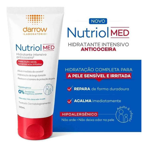 Nutriol Med Hidratante Anticoceira 100g