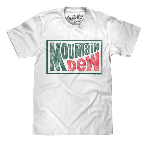 Tee Luv Camiseta Para Hombre Faded Mountain Dew - Camisa Ret