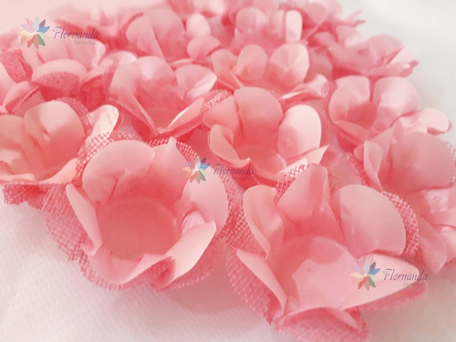 25 Forminhas Para Doces Flor Dupla Tela E Tecido