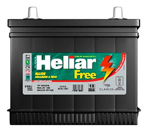 Batería Heliar Para Auto 12v 65a Ns40l (derecha)